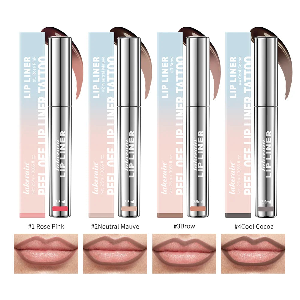 Waterproof Matte Lip Tint – Long Lasting Tear-Off Lip Gloss Stain in Brown, Contour Tint Cosmetic for All-Day Wear |The Trendora Vault|
