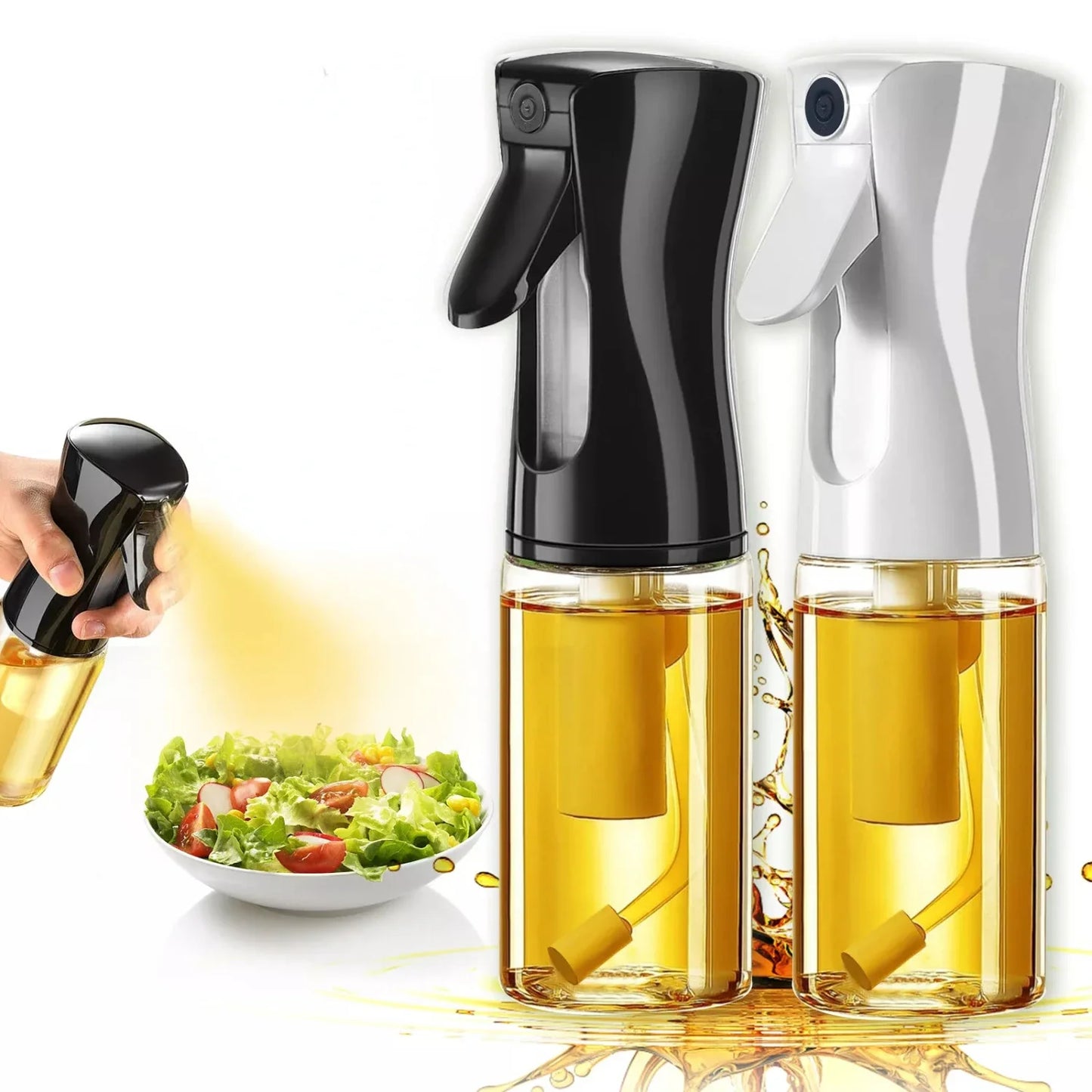 200ML Olive Oil Sprayer Glass Bottle – Refillable Oil Mister for Cooking, BBQ, Salad, Baking & Air Fryer Use |The Trendora Vault|