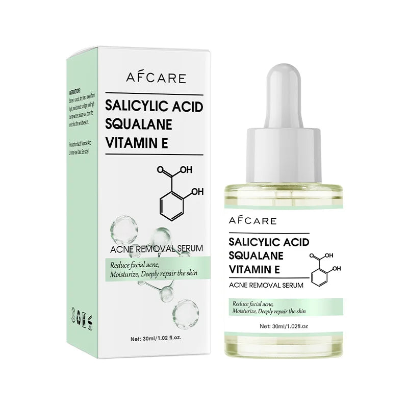 Anti-Acne Face Serum with Salicylic Acid – Acne Removing, Brightening & Moisturizing Korean Skincare with Squalane & Vitamin E |The Trendora Vault|