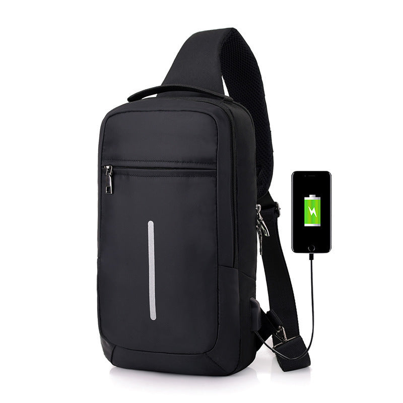 Anti-Theft USB Charging Chest Bag – Secure, Stylish, and Smart Travel Companion |The Trendora Vault|