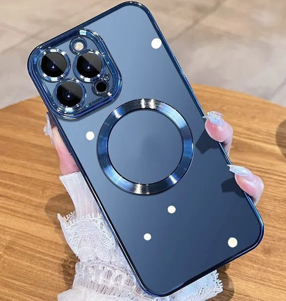 Luxury Magnetic MagSafe Case for iPhone 14/13/12/11 Pro Max – Camera Lens Cover & Strong Grip |The Trendora Vault|