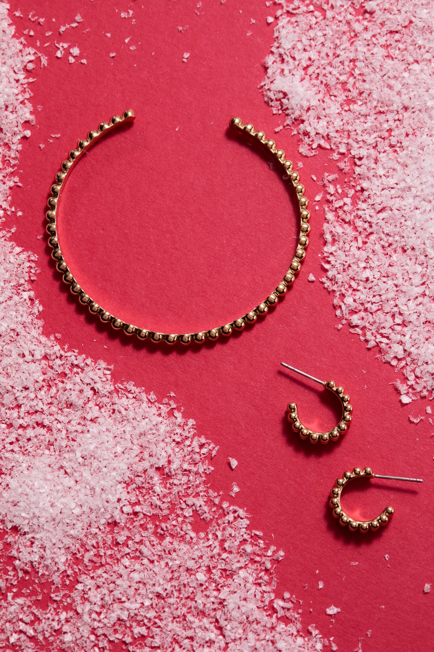 Gold Beaded Cuff Bracelet – Elegant Women’s Fashion Jewelry | The Trendora Vault