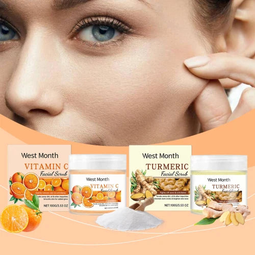 West Month Facial Scrub – Gently Exfoliates, Moisturizes, and Brightens for Smooth, Radiant Skin |The Trendora Vault|