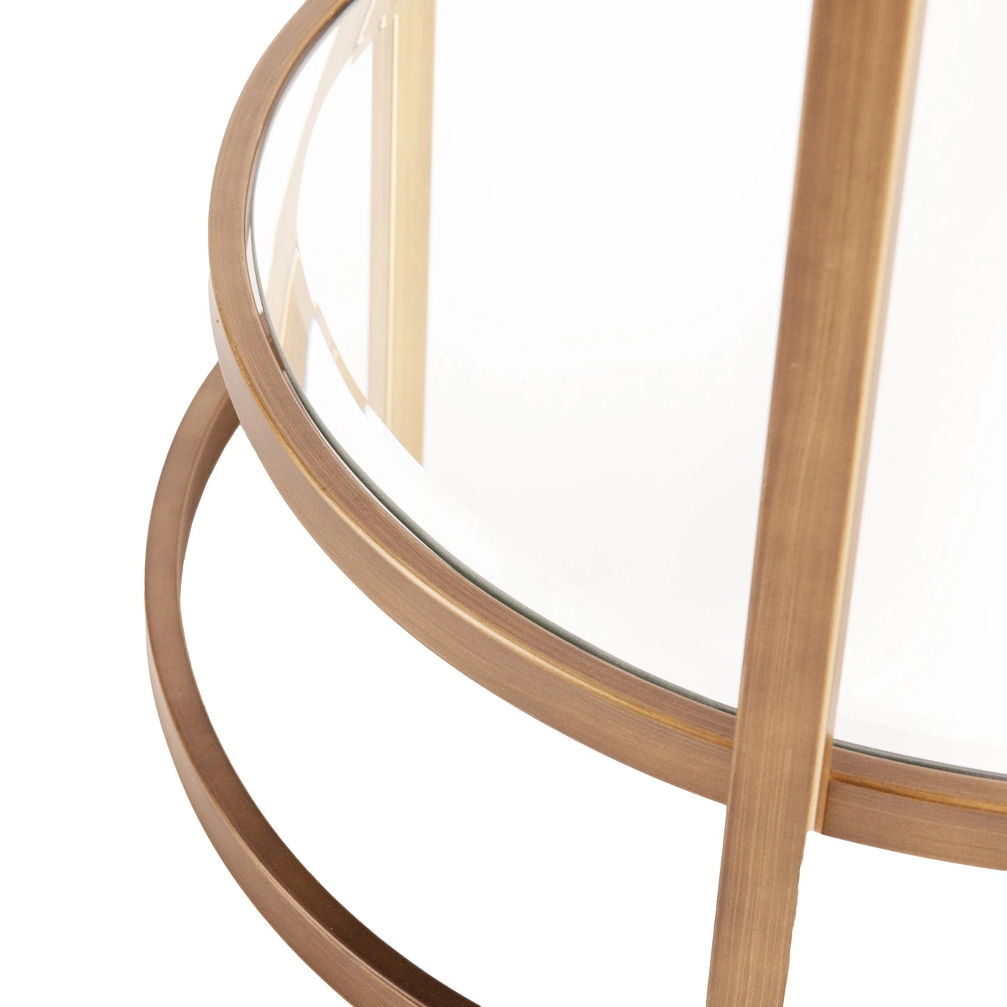 HMS Gold & Silver Metal Bar Cart – Modern Mirrored Glass Serving Cart for Home Decor, Kitchen, or Dining Room |The Trendora Vault|