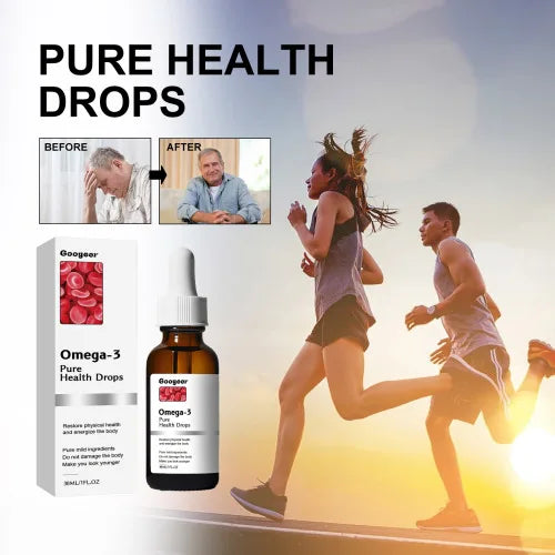Googeer Omega-3 Pure Health Drops – Support Heart Health, Balance Blood Lipids & Sugar, Relieve Physical Discomfort |The Trendora Vault|