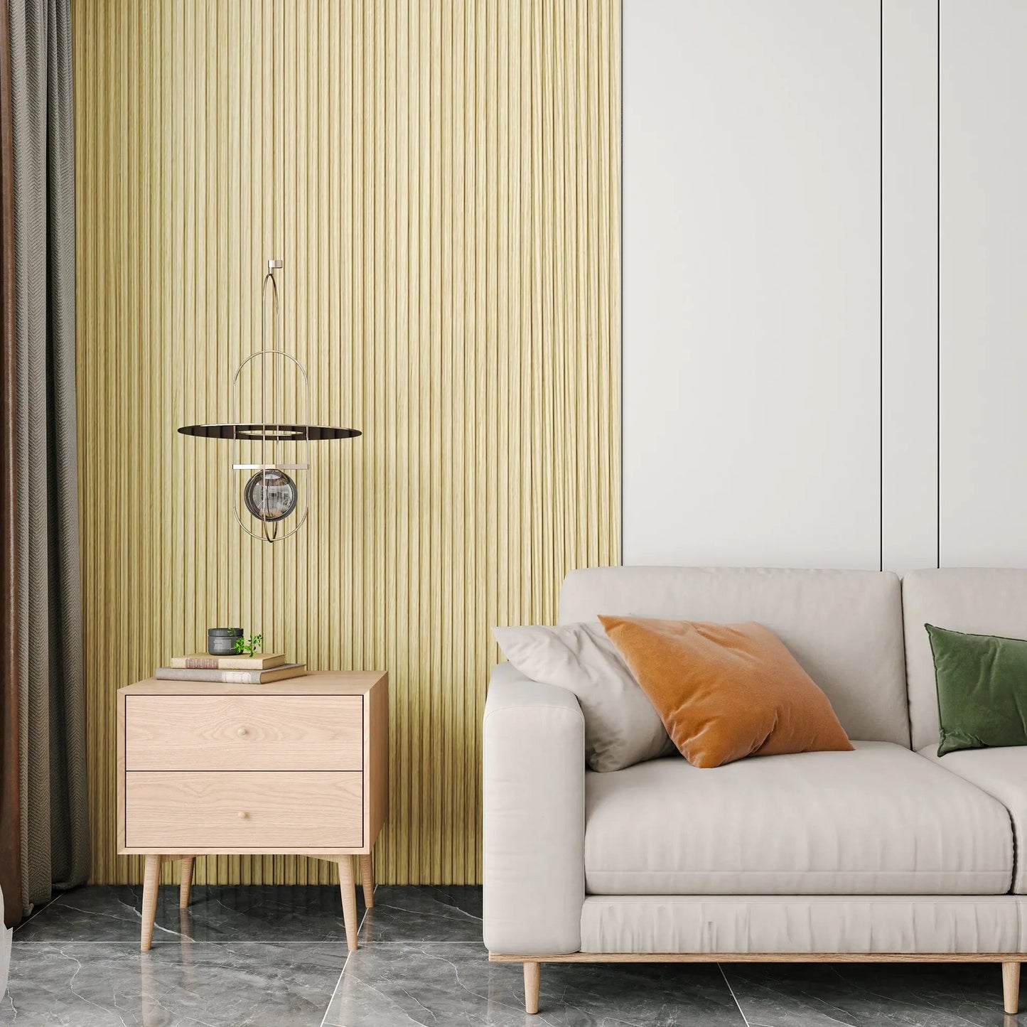 Hausvita 48 x 6 inch WPC Slat Wall Panel (16 Pack) |The Trendora Vault|