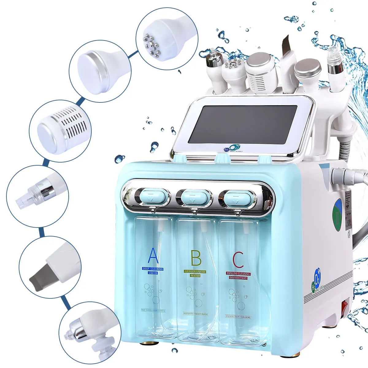 7 in 1 Hydro Dermabrasion Facial Machine – Aqua Peeling Hydro Facial Beauty Device for Deep Cleaning, Whitening & Skin Tightening |The Trendora Vault|