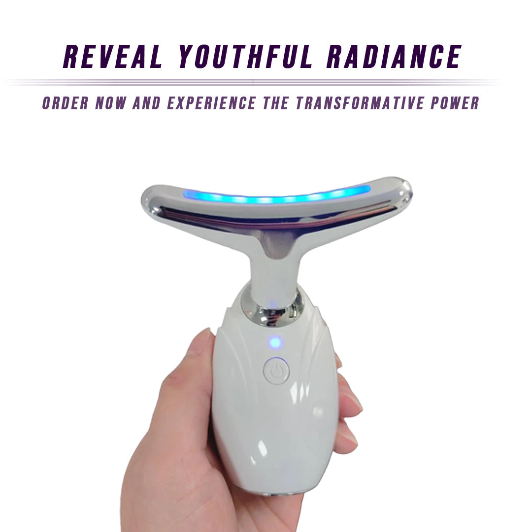 Neck & Face Lifting LED Therapy Device – Anti-Aging Skin Tightening Light Treatment |The Trendora Vault||
