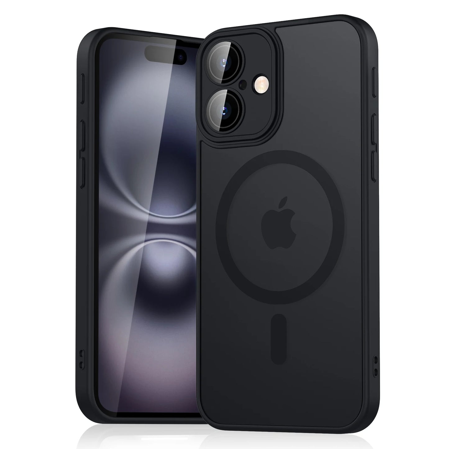 Luxury Magnetic Matte Translucent Armor Shockproof Case for iPhone 11-16 – Magsafe-Compatible, Wireless Charging Cover, Premium Protection |The Trendora Vault|