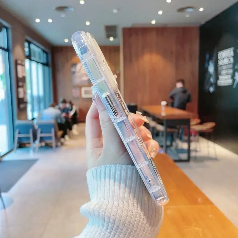 Snowflake iPhone Case with Mirror Frame – Winter Christmas Y2K | The Trendora Vault