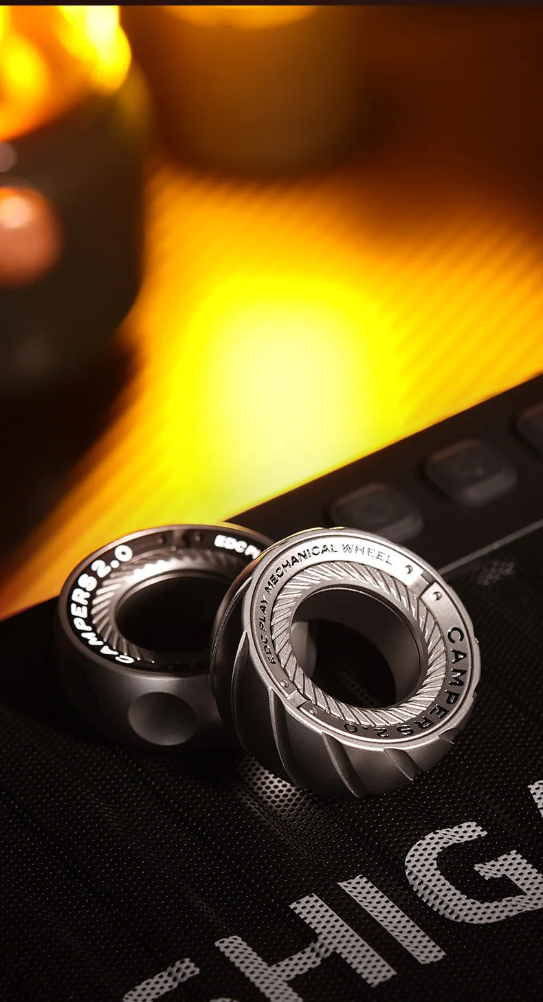 SPYSTAR Magnetic Ratchet Decompression Ring – Adjustable Stainless Steel EDC Haptic Fidget Toy for Anxiety, Focus & Kids Gift |The Trendora Vault|