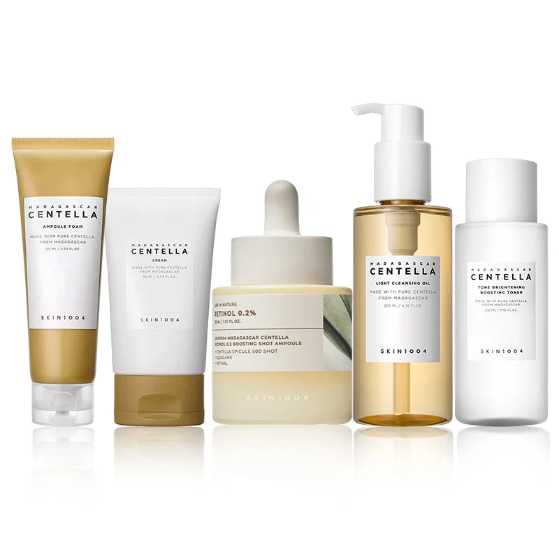 Korean Centella Retinol 0.2 Boosting Shot Ampoule Serum – Firming, Deep Hydration & Moisturizing Facial Skincare Set |The Trendora Vault|