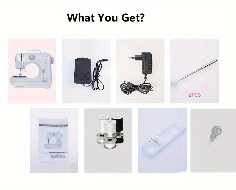 2025 Portable Electric Sewing Machine – Adjustable Speed, Backstitch Function, Easy for Beginners & Home DIY Projects |The Trendora Vault|