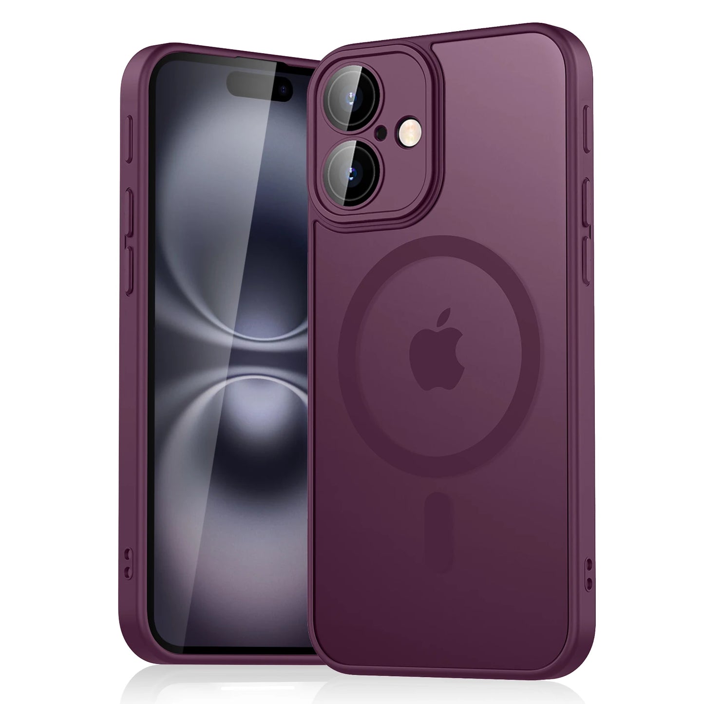 Luxury Magnetic Matte Translucent Armor Shockproof Case for iPhone 11-16 – Magsafe-Compatible, Wireless Charging Cover, Premium Protection |The Trendora Vault|