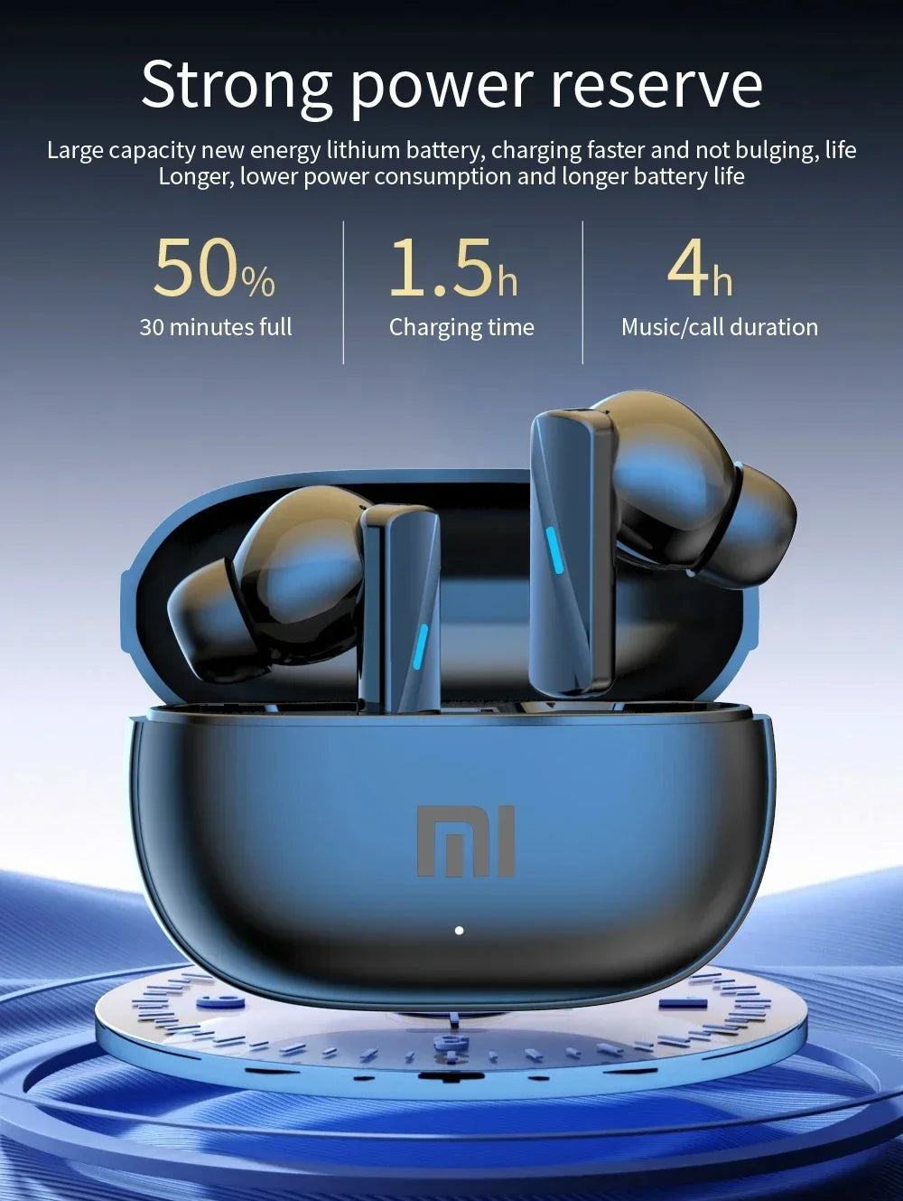 MIJIA Xiaomi Air 7 Bluetooth Earphones – True Wireless In-Ear Headphones with Microphone, HiFi Sound, and Volume Control |The Trendora vault|
