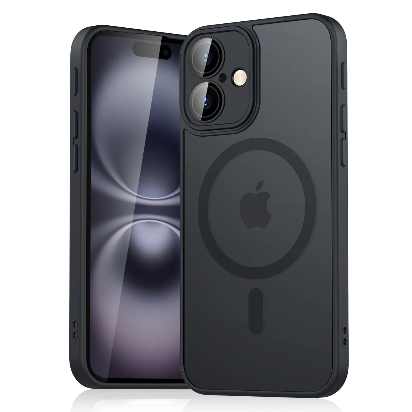 Luxury Magnetic Matte Translucent Armor Shockproof Case for iPhone 11-16 – Magsafe-Compatible, Wireless Charging Cover, Premium Protection |The Trendora Vault|