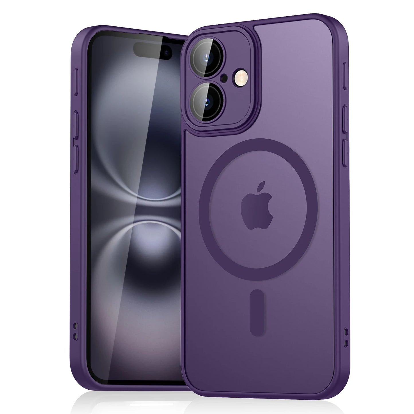 Luxury Magnetic Matte Translucent Armor Shockproof Case for iPhone 11-16 – Magsafe-Compatible, Wireless Charging Cover, Premium Protection |The Trendora Vault|