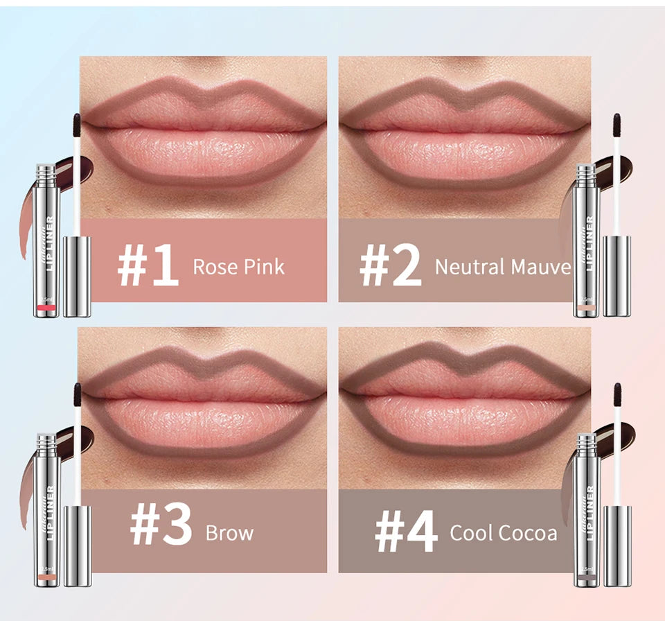 Waterproof Matte Lip Tint – Long Lasting Tear-Off Lip Gloss Stain in Brown, Contour Tint Cosmetic for All-Day Wear |The Trendora Vault|