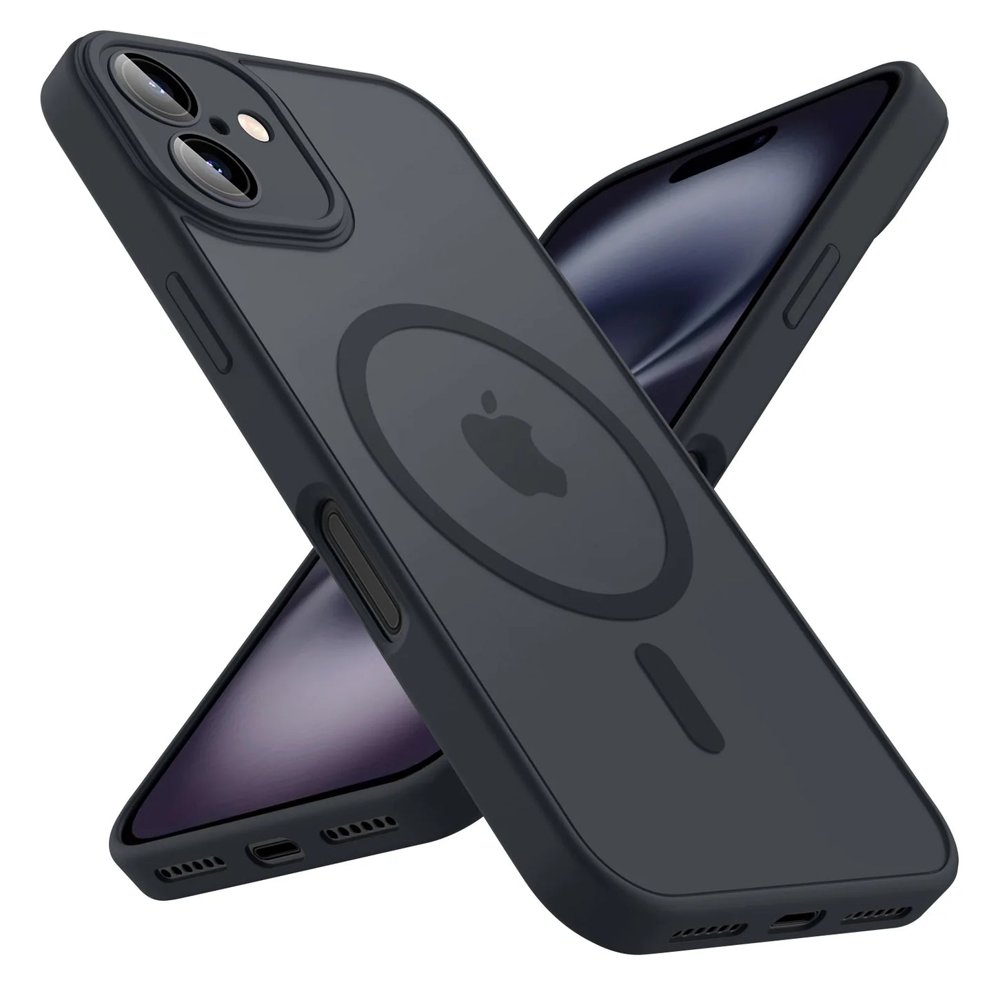 Luxury Magnetic Matte Translucent Armor Shockproof Case for iPhone 11-16 – Magsafe-Compatible, Wireless Charging Cover, Premium Protection |The Trendora Vault|