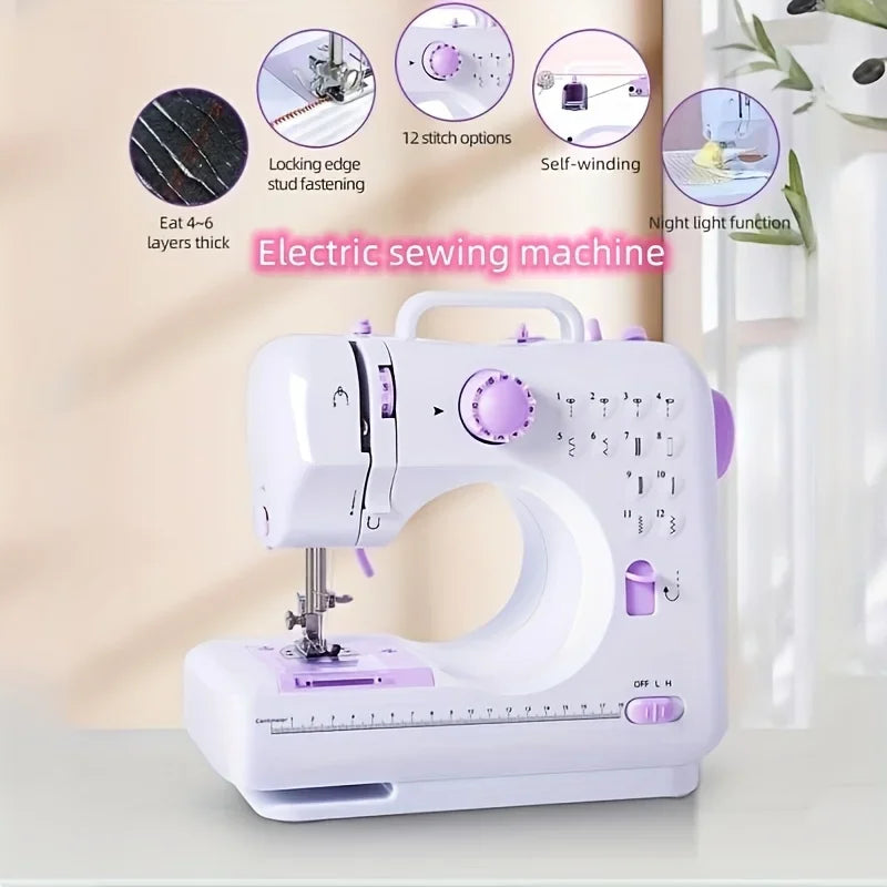 2025 Portable Electric Sewing Machine – Adjustable Speed, Backstitch Function, Easy for Beginners & Home DIY Projects |The Trendora Vault|
