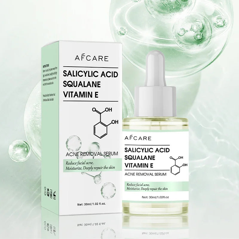Anti-Acne Face Serum with Salicylic Acid – Acne Removing, Brightening & Moisturizing Korean Skincare with Squalane & Vitamin E |The Trendora Vault|
