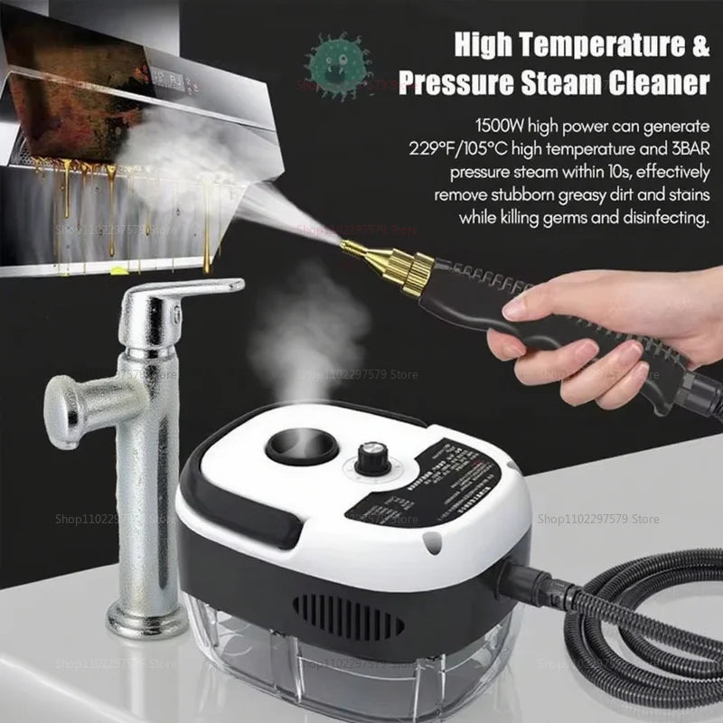 2025 High-Temperature Steam Cleaner – Powerful 220V Disinfection for Kitchen Range Hood, Air Conditioner, Car & Home Use – Multi-Scene Steam Cleaning Machine |The Trendora Vault|
