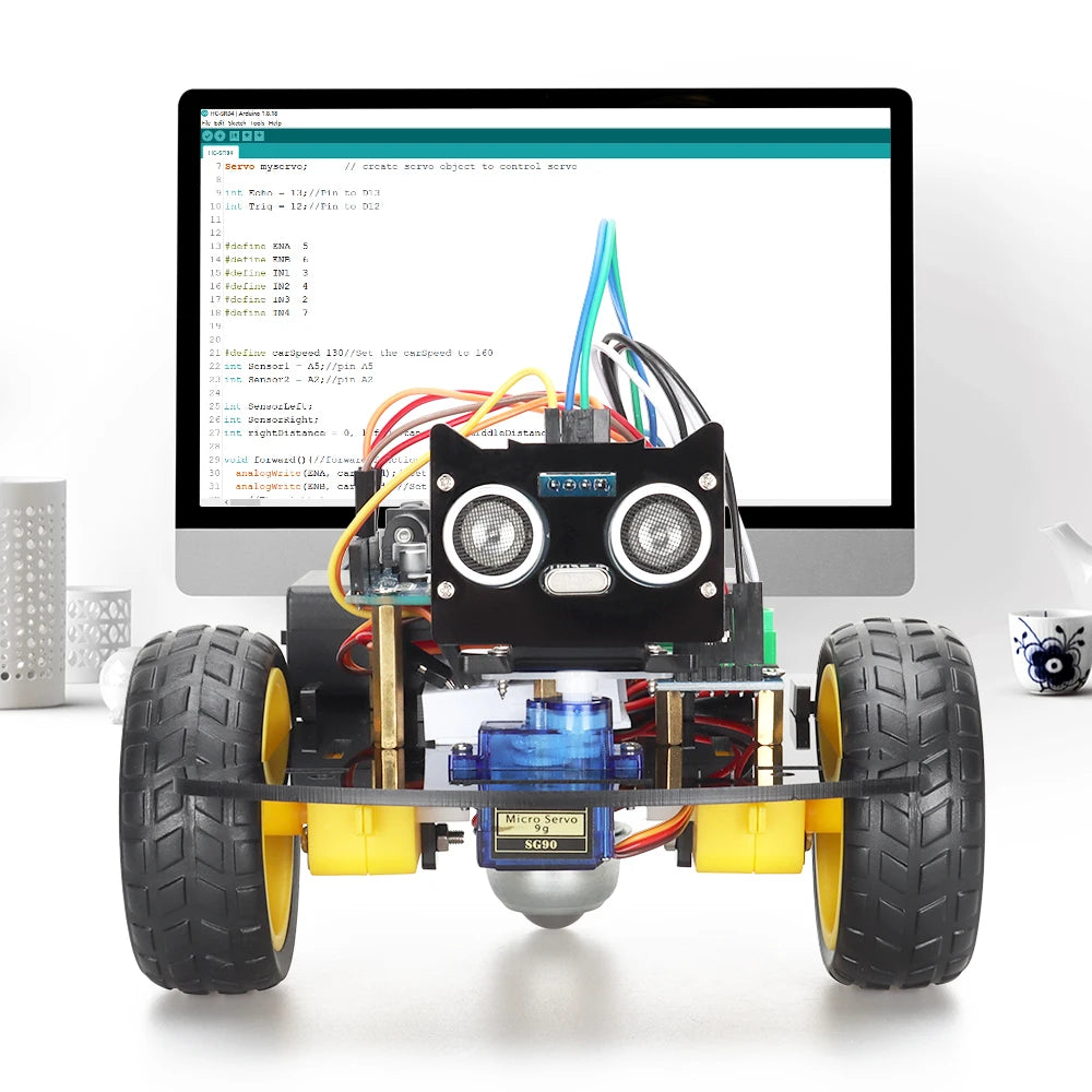 Arduino Robot Car Kit with ESP8266 WiFi – 2WD Smart DIY Electronic Kit for STEM & Coding Projects |The Trendora Vault||