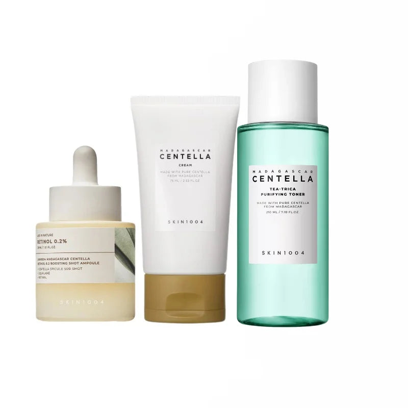 Korean Centella Retinol 0.2 Boosting Shot Ampoule Serum – Firming, Deep Hydration & Moisturizing Facial Skincare Set |The Trendora Vault|