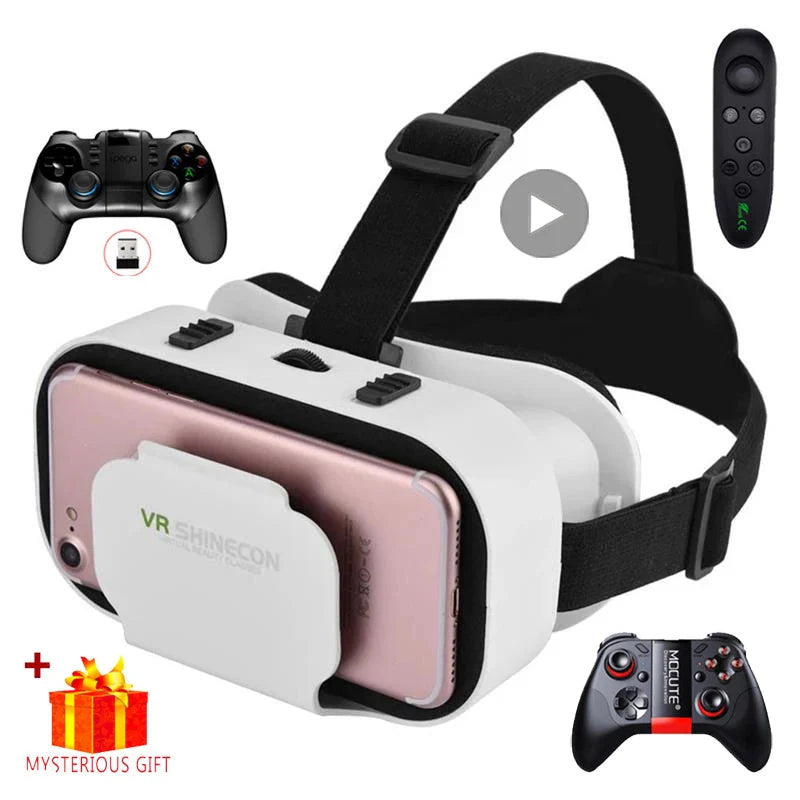 Shinecon VR Headset – Virtual Reality 3D Glasses for Smartphone Gaming & Movies with Adjustable Lenses |The Trendora Vault|