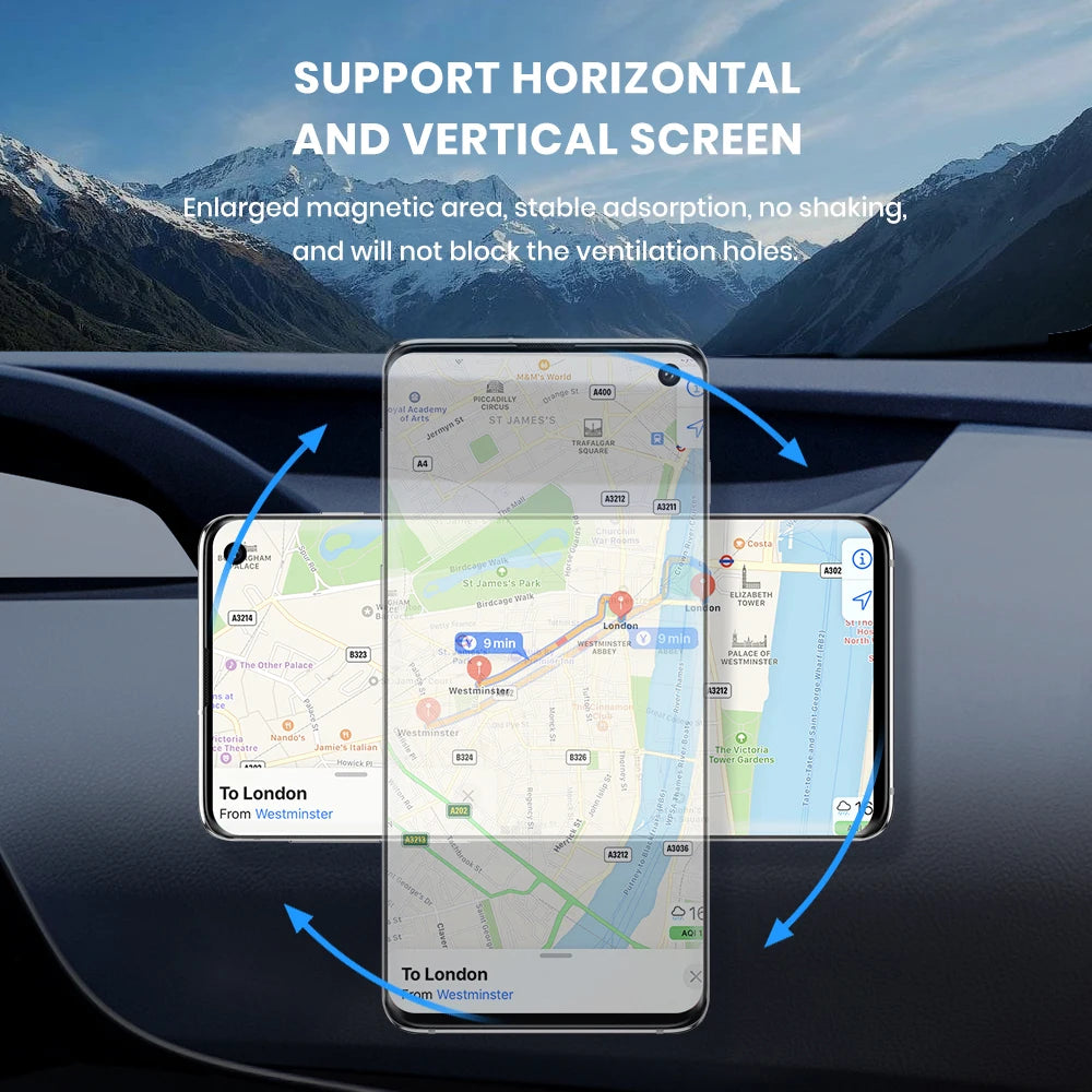 TOPK Magnetic Car Phone Holder – Strong Magnet Car Mount for Dashboard & Windshield |The Trendora Vault|