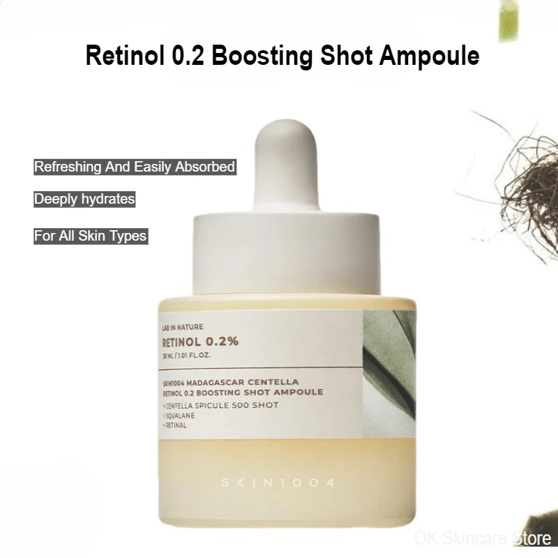 Korean Centella Retinol 0.2 Boosting Shot Ampoule Serum – Firming, Deep Hydration & Moisturizing Facial Skincare Set |The Trendora Vault|