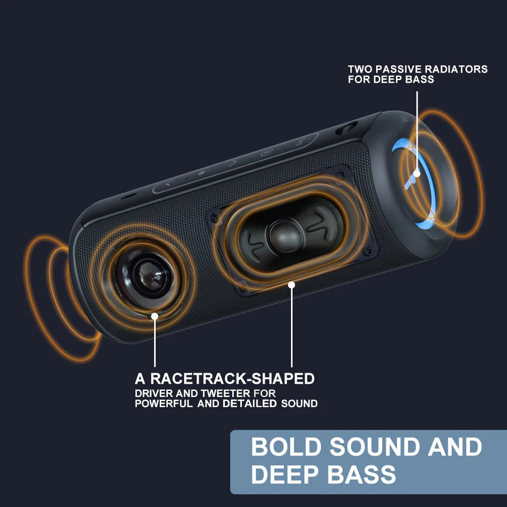 P3 Portable Bluetooth Speaker – Wireless Mini Speaker with Deep Bass, 360° Surround Sound & Long Battery Life |The Trendora Vault|