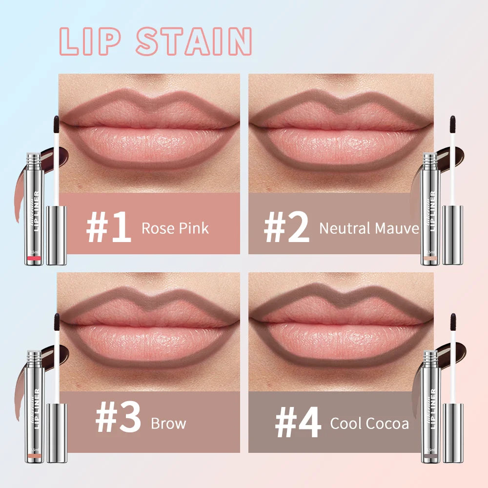 Waterproof Matte Lip Tint – Long Lasting Tear-Off Lip Gloss Stain in Brown, Contour Tint Cosmetic for All-Day Wear |The Trendora Vault|