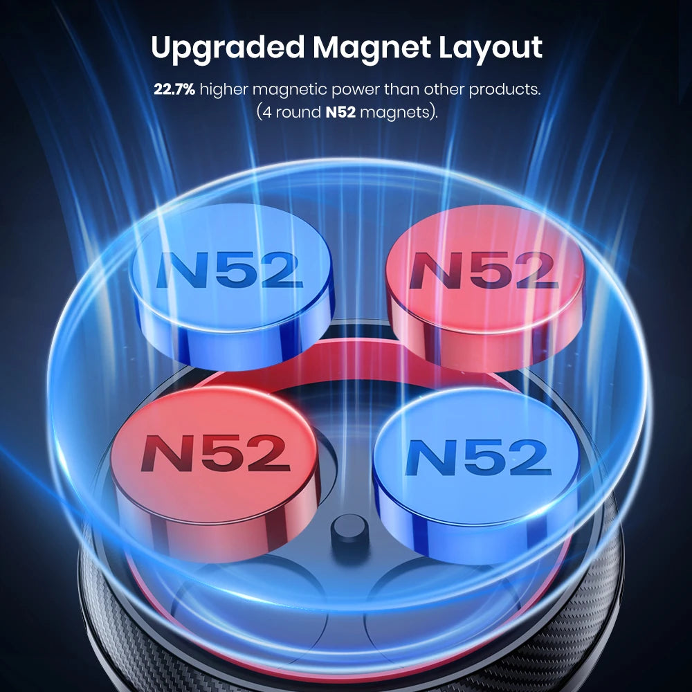 TOPK Magnetic Car Phone Holder – Strong Magnet Car Mount for Dashboard & Windshield |The Trendora Vault|