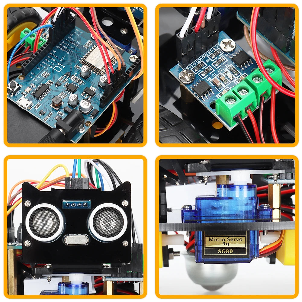 Arduino Robot Car Kit with ESP8266 WiFi – 2WD Smart DIY Electronic Kit for STEM & Coding Projects |The Trendora Vault||