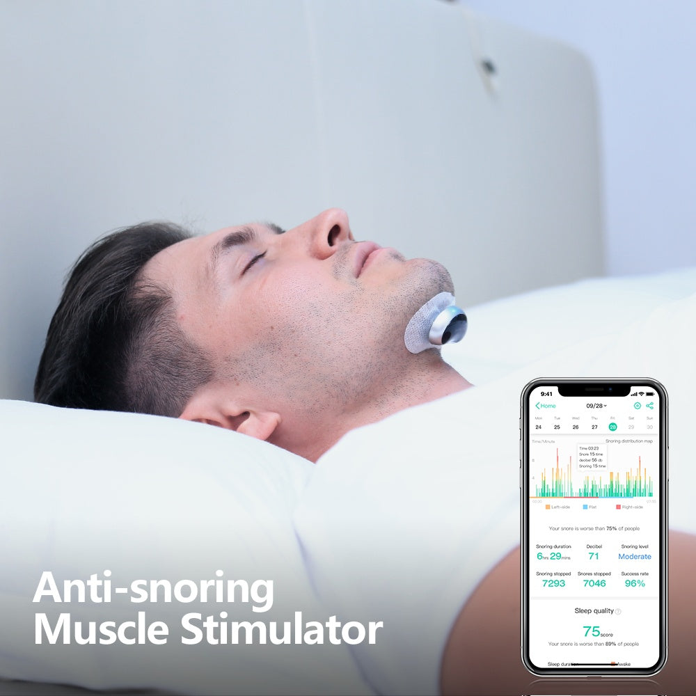 Smart Anti-Snoring Device – Electronic Muscle Stimulator for Throat Muscle Activation |The Trendora Vault|