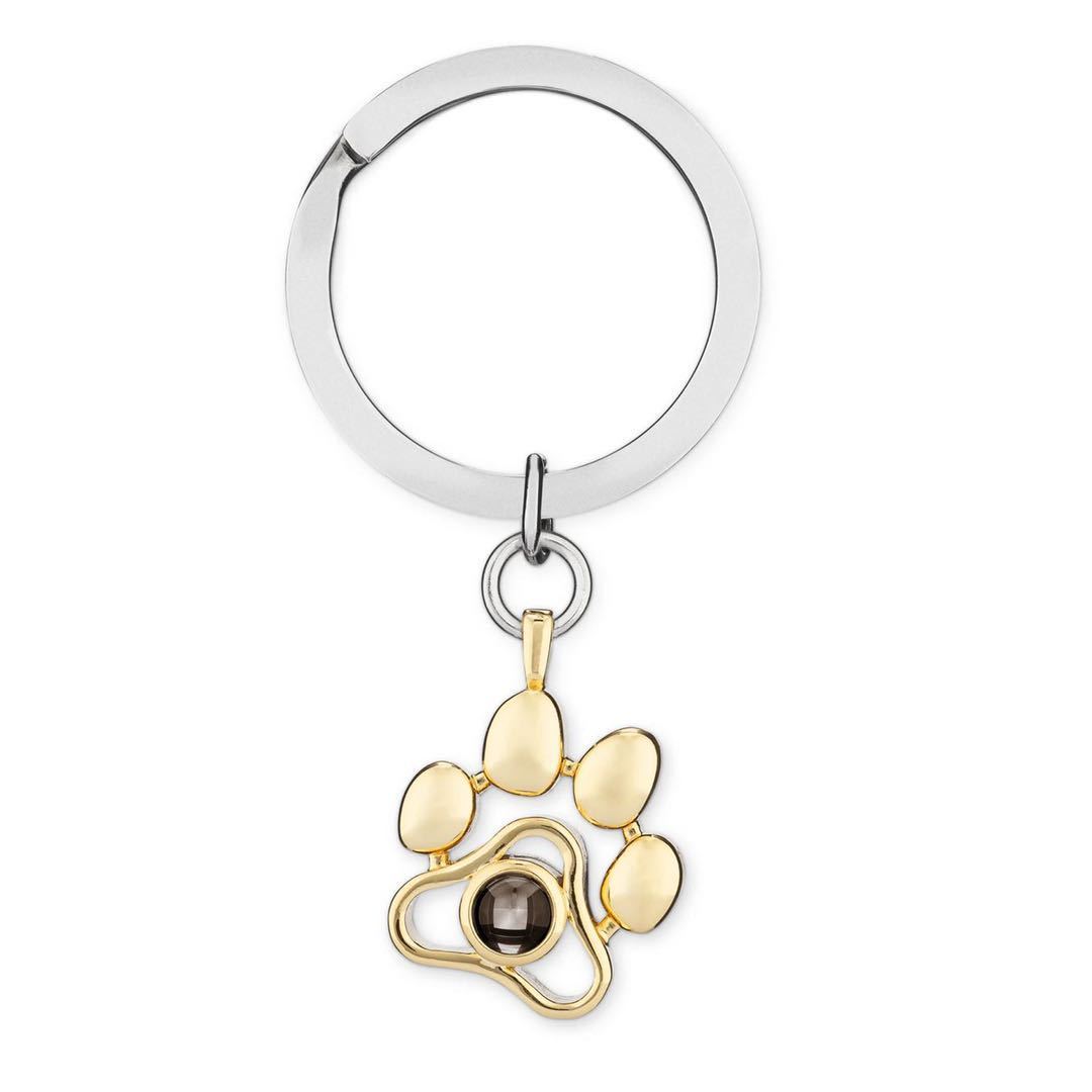 Cute Animal Paw Necklace with Photo Inside – Personalized Projection Pendant for Pet Lovers |The Trendora Vault|
