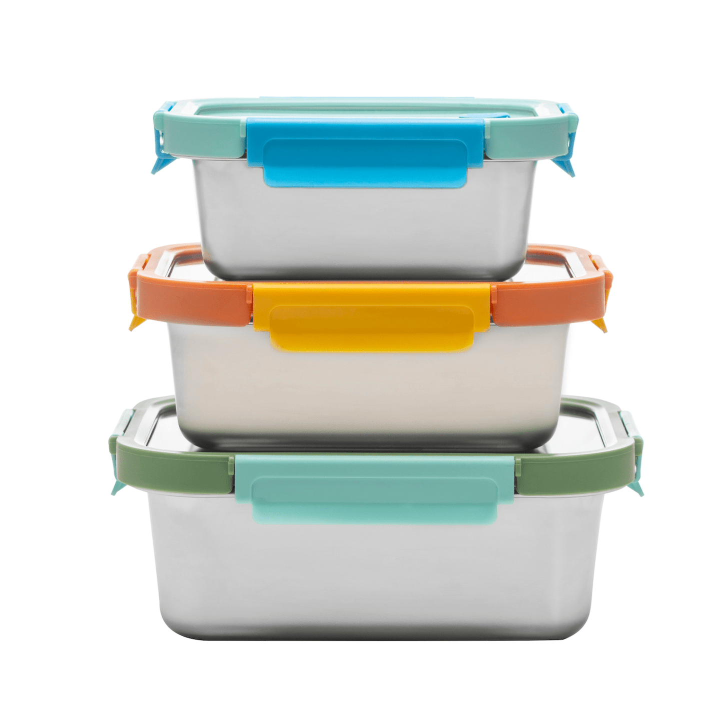 Multicolor Stainless Steel Mixing Bowl Set – Microwave Safe, Stackable, Nesting Food Storage Containers with Lids for Kitchen & Meal Prep |The Trendora Vault||