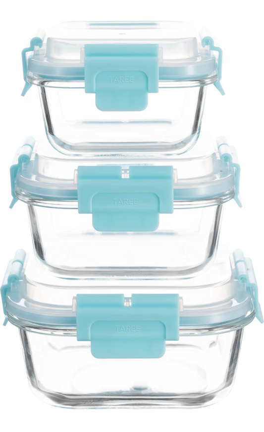 Square Food Storage Containers with High-Top Lids – Airtight, Stackable Plastic Bins for Pantry, Kitchen, Meal Prep & Dry Goods |The Trendora Vault|