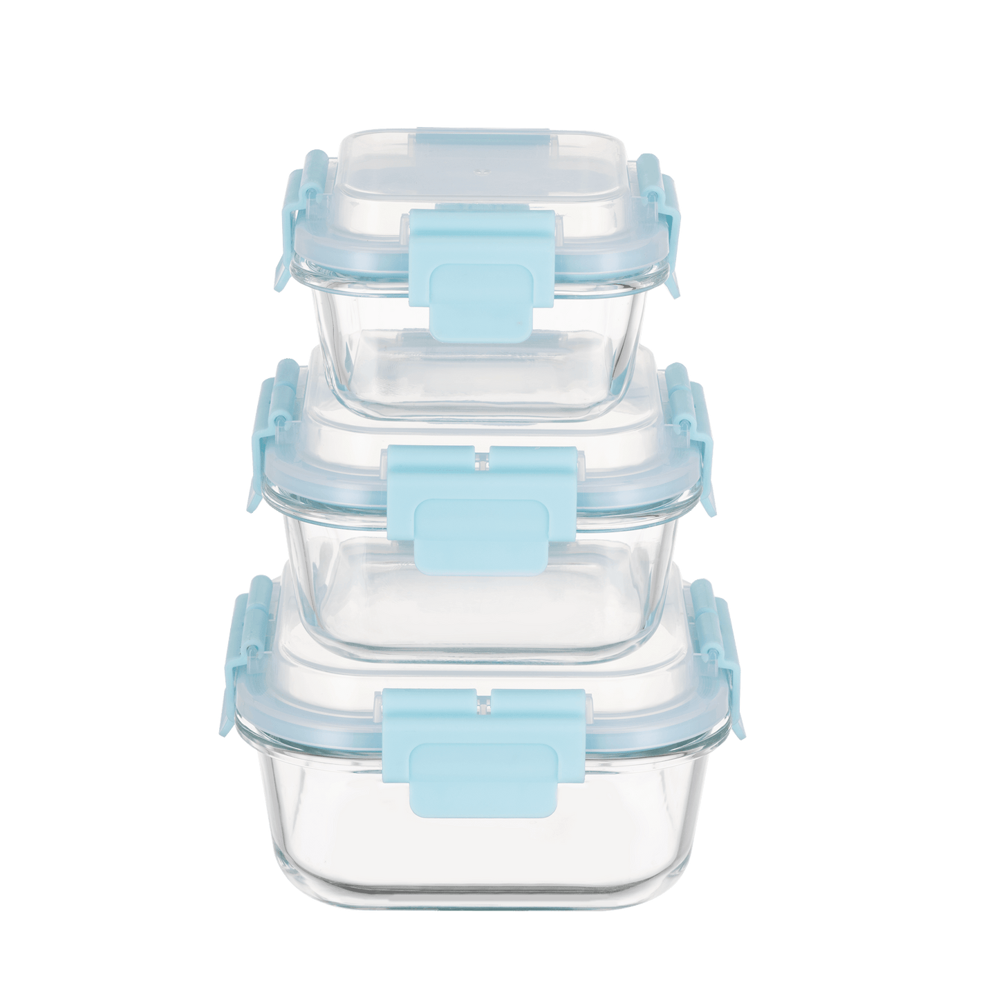 Square Food Storage Containers with High-Top Lids – Airtight, Stackable Plastic Bins for Pantry, Kitchen, Meal Prep & Dry Goods |The Trendora Vault|