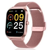 Smart Watch Fits for Android and IPhone, 1.85 inch Fitness Tracker, Men Women's Smartwatch with Answer/Make Calls/120+ Sports Modes/Message Reminder, IP68 Waterproof, for Gift Rose |The Trendora Vault|